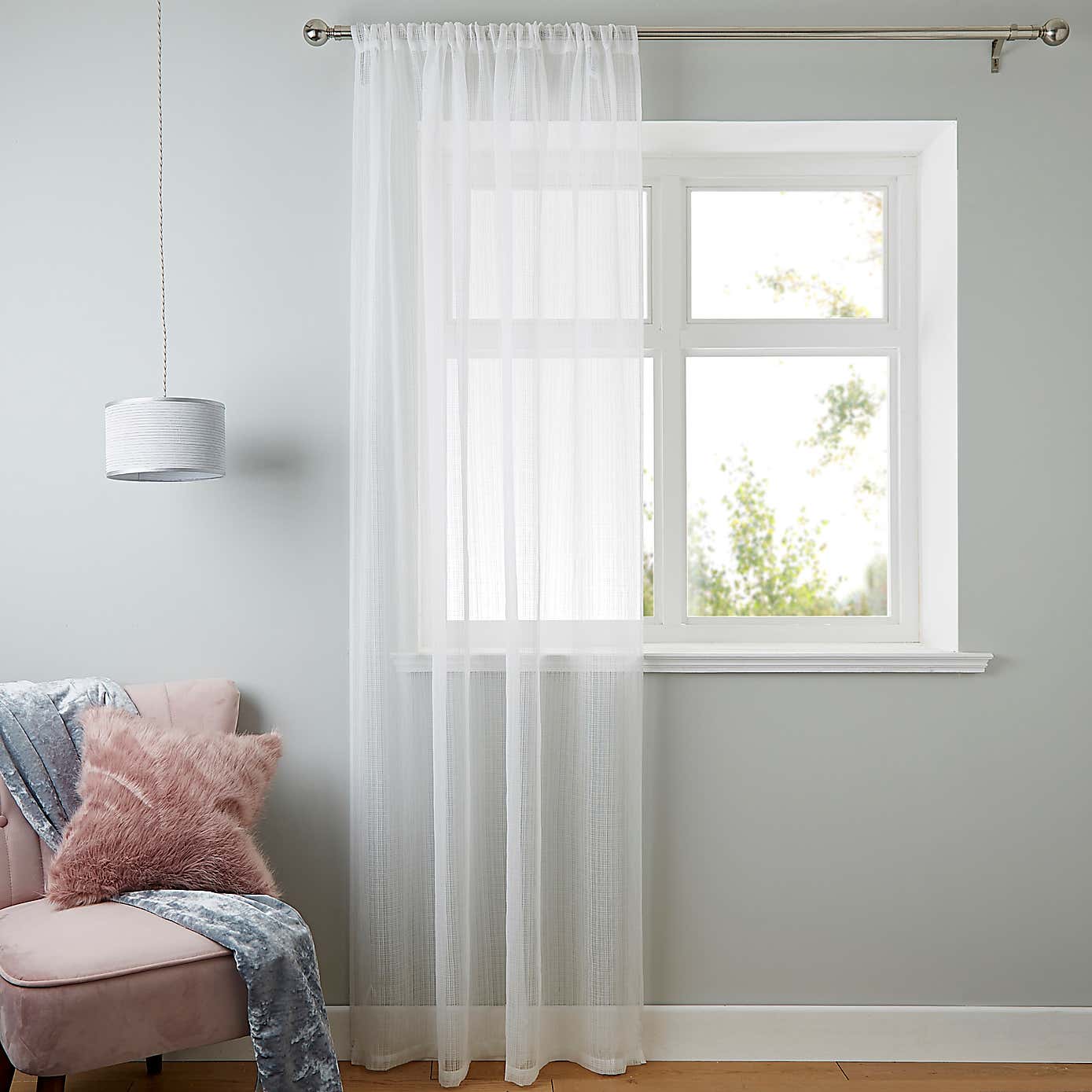 Aspen Slot Top Single Voile Panel