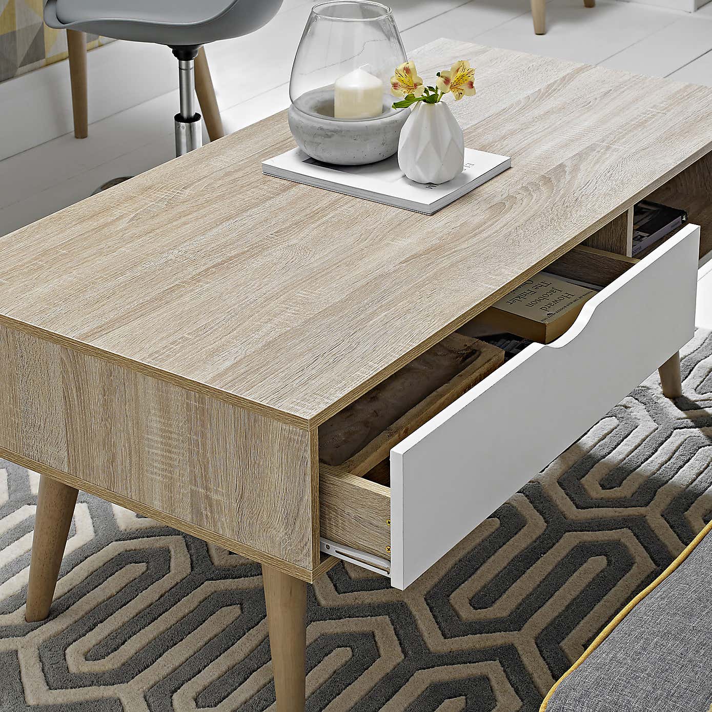 Scandi White Coffee Table