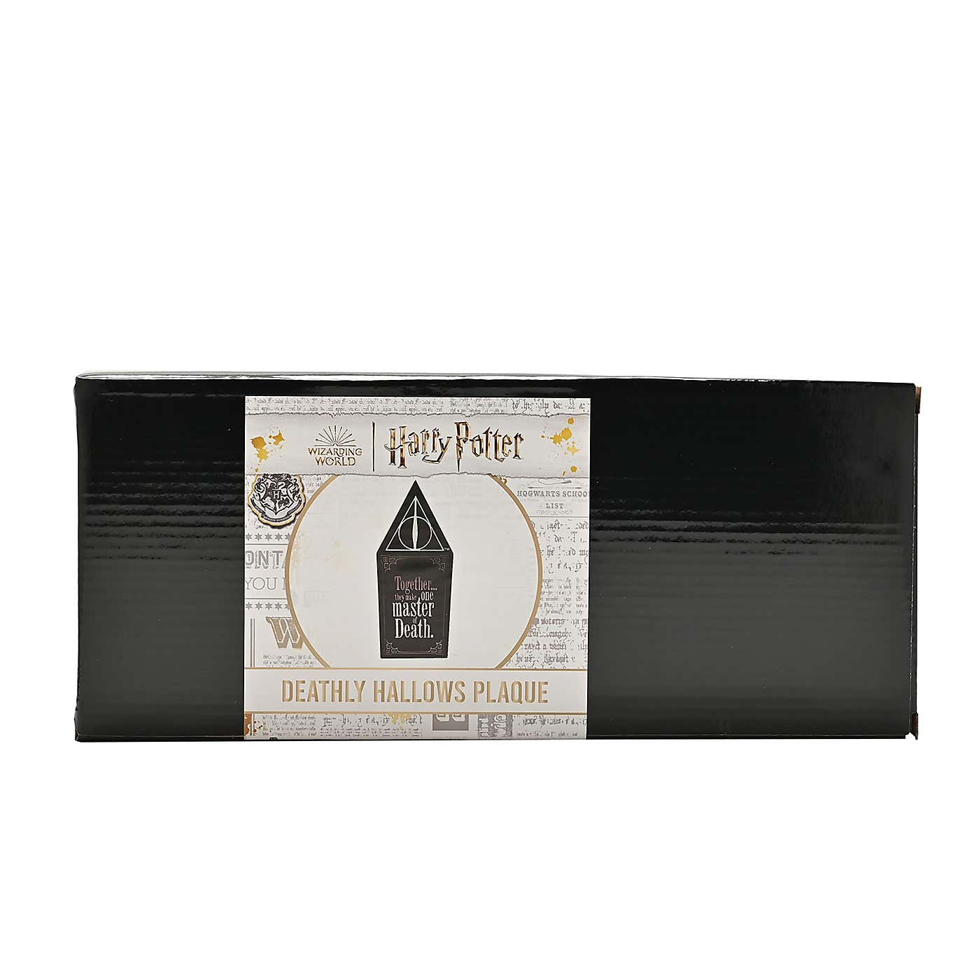 Harry Potter Dark Arts Glow In The Dark Deathly Hallows Wooden Plaque