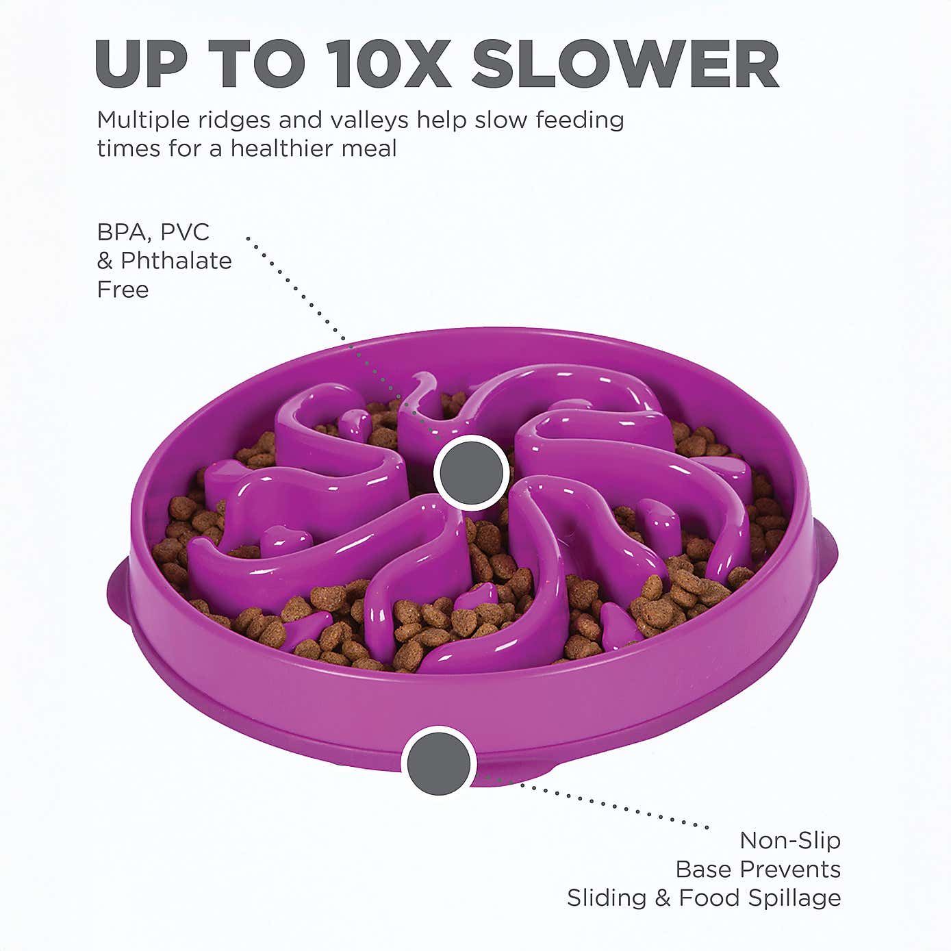 Rosewood Fun Feeder Flower Pet Bowl