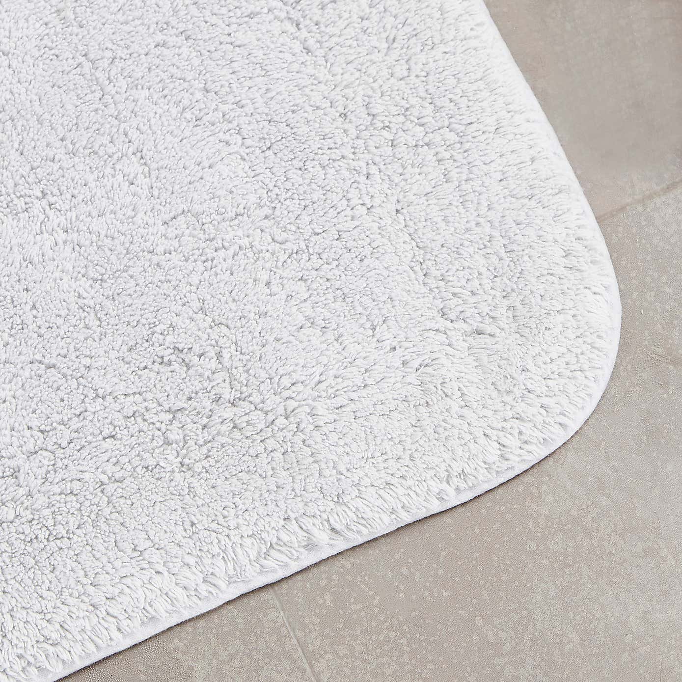 Cotton Anti-Slip Bath & Pedestal Mat Set