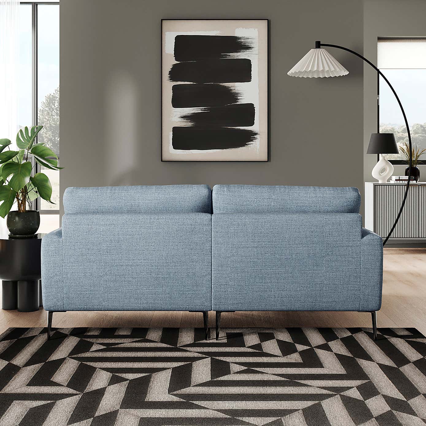 Lawson Chunky Tonal Weave Corner Chaise Sofa
