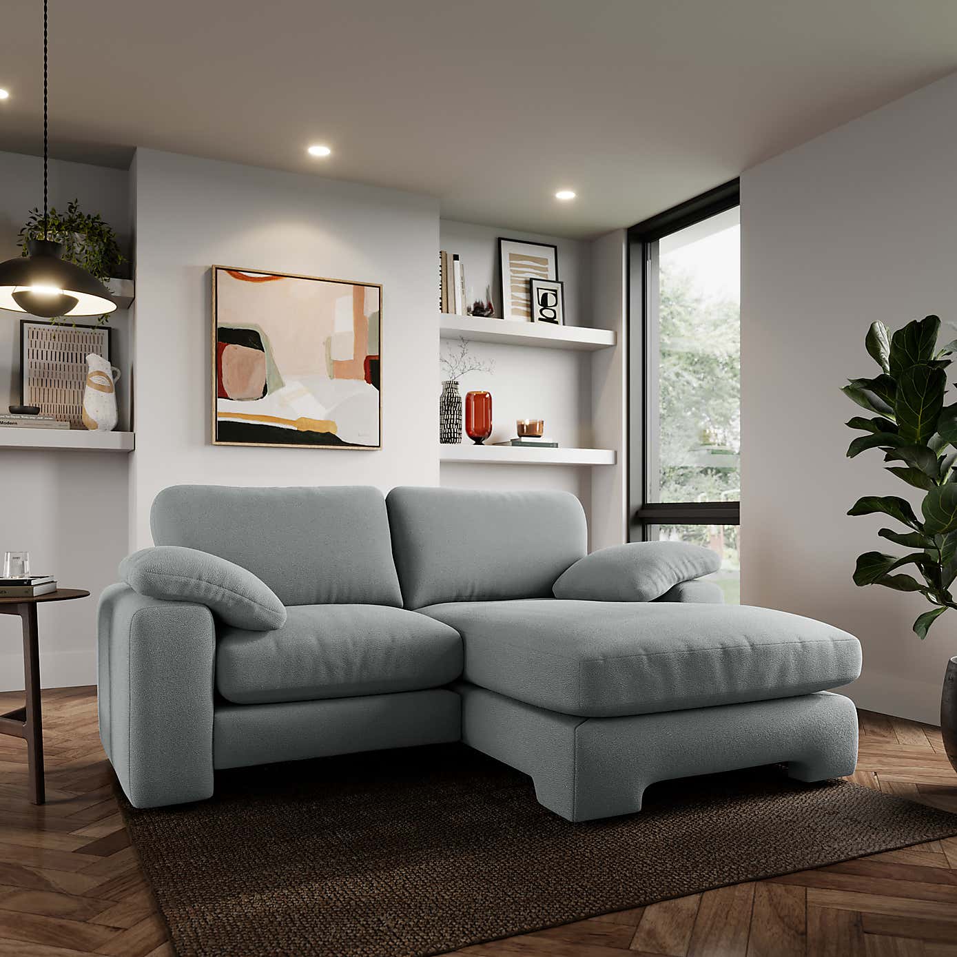 Magnus Cosy Weave Corner Chaise Sofa