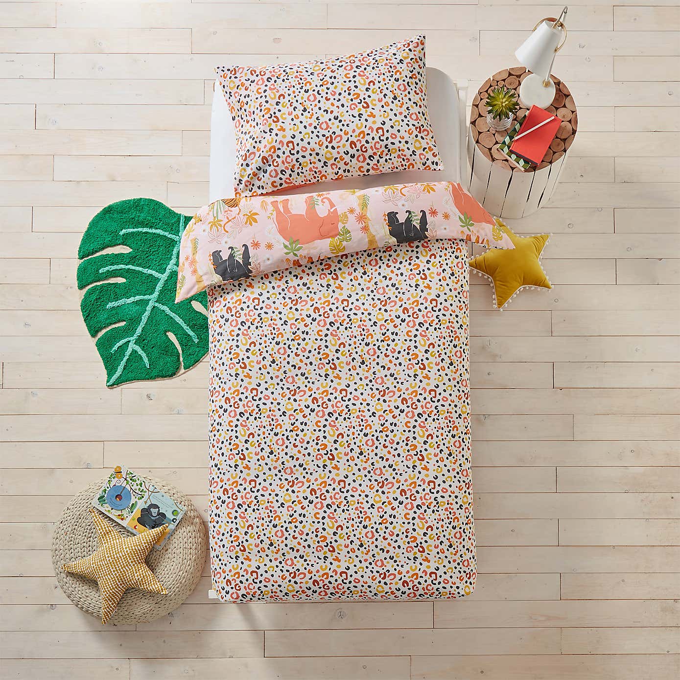 Endangered Floral 100% Cotton Duvet Cover and Pillowcase Set