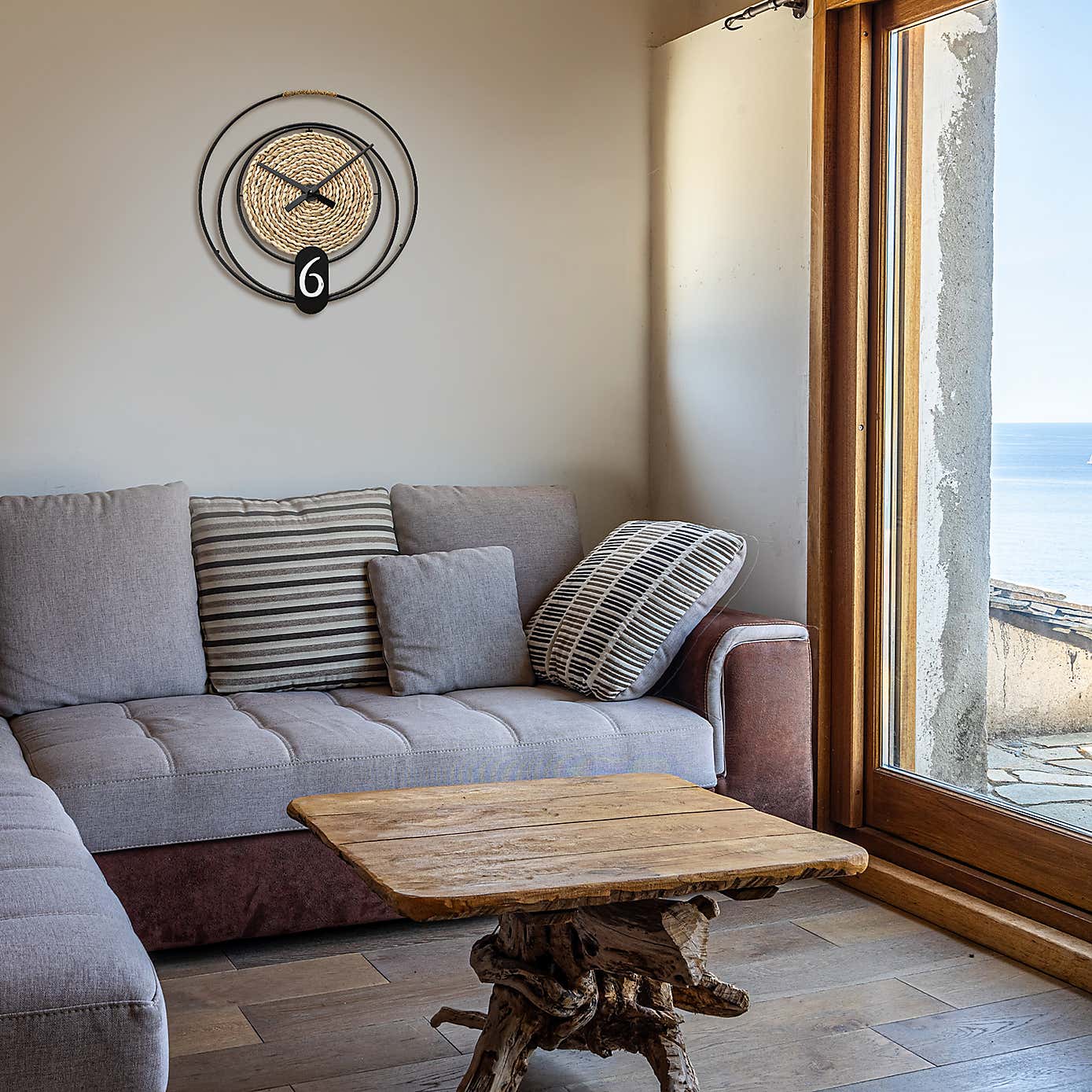 Hometime Rope Swirl Wall Clock