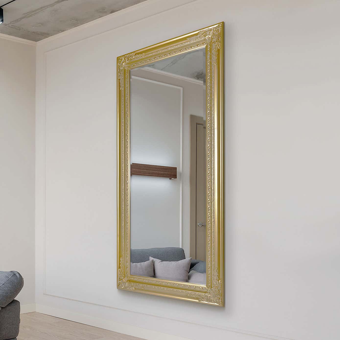 Caspian Vintage Elegant Rectangle Wall Mirror