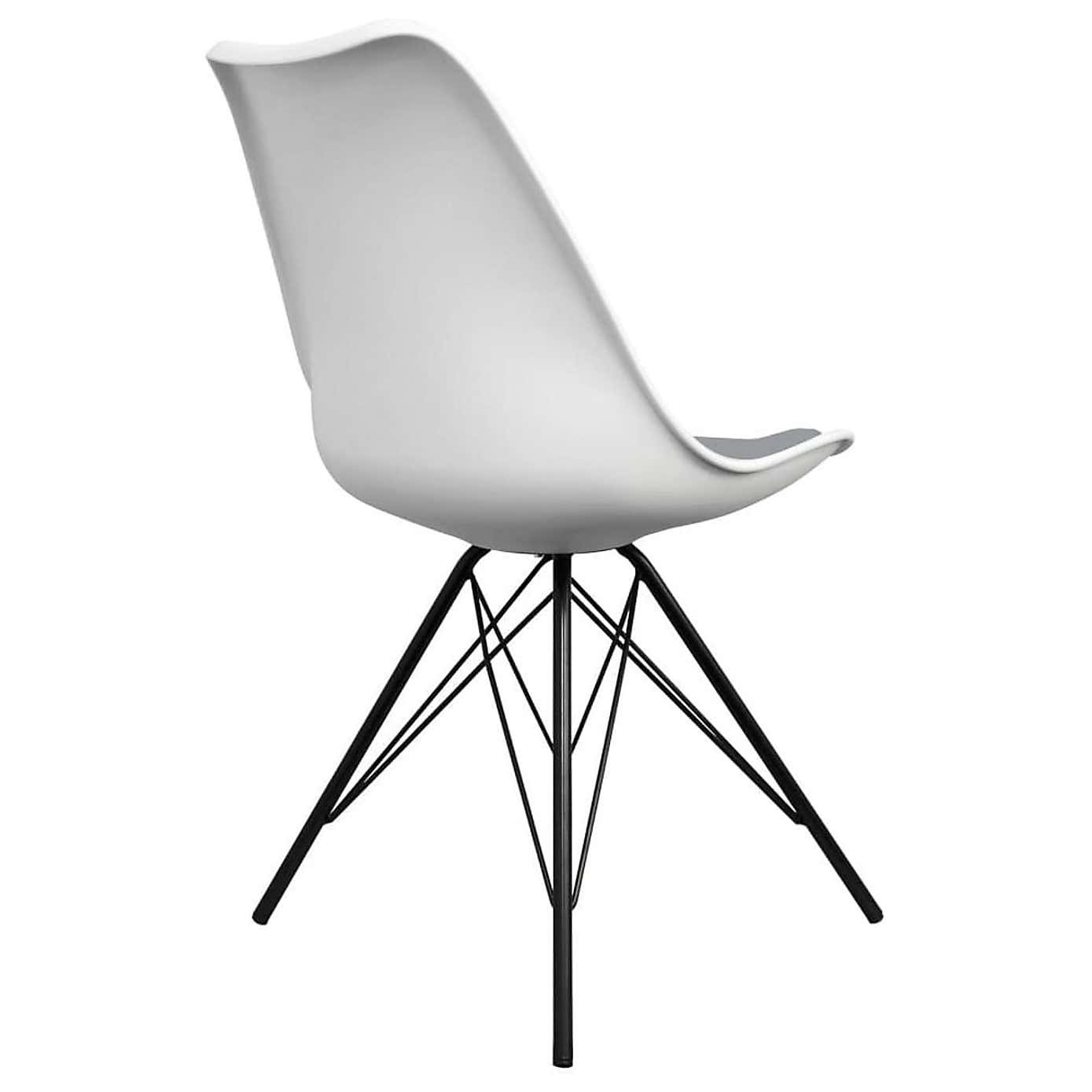 Fusion Living Soho White Plastic Dining Chair