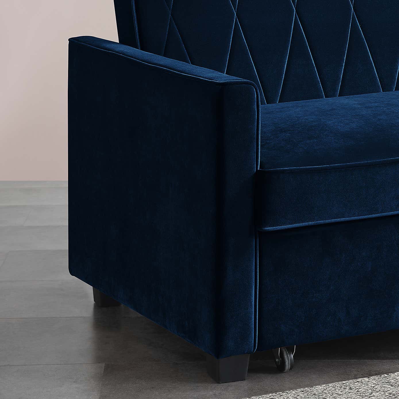 Serena Velvet 2 Seater Sofa Bed