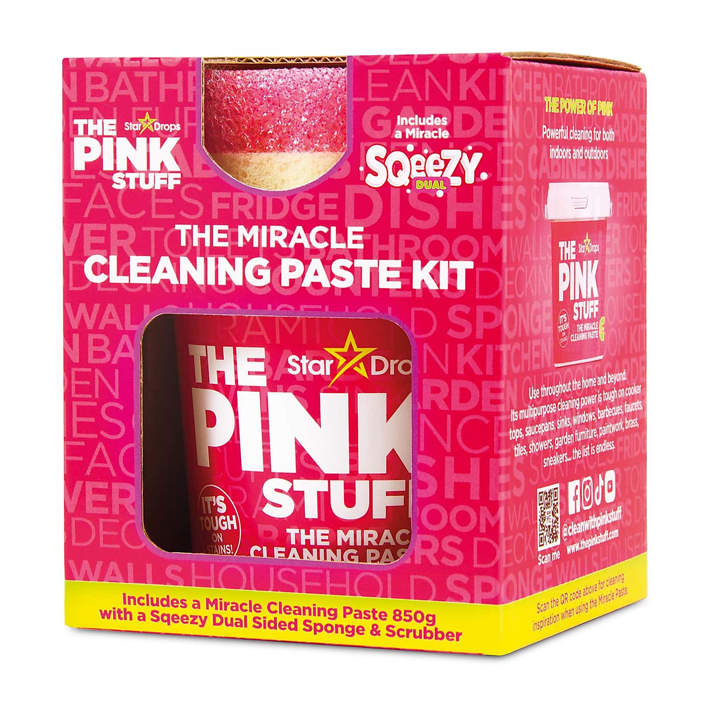 The Pink Stuff Floor Paste and Squeezy Scrubber Kit