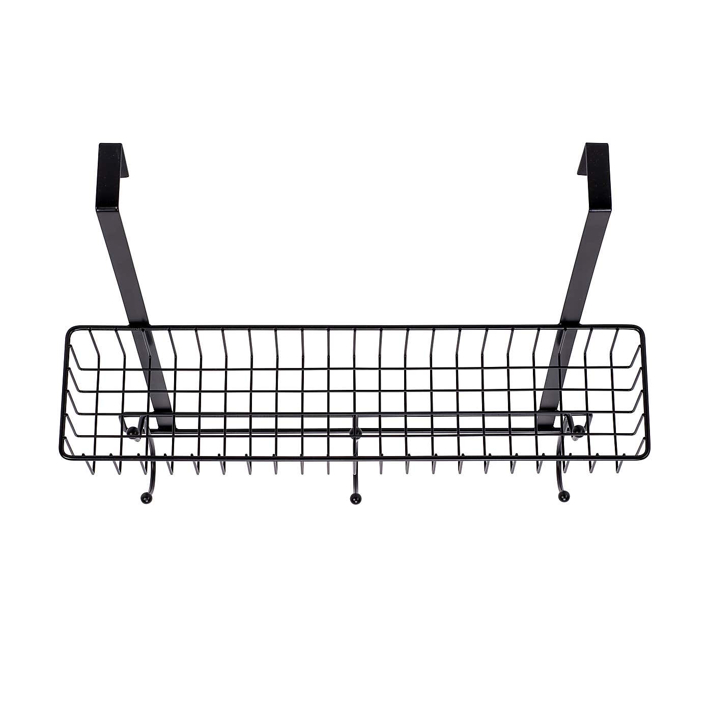 Matt Black Over Door Large Shower Caddy