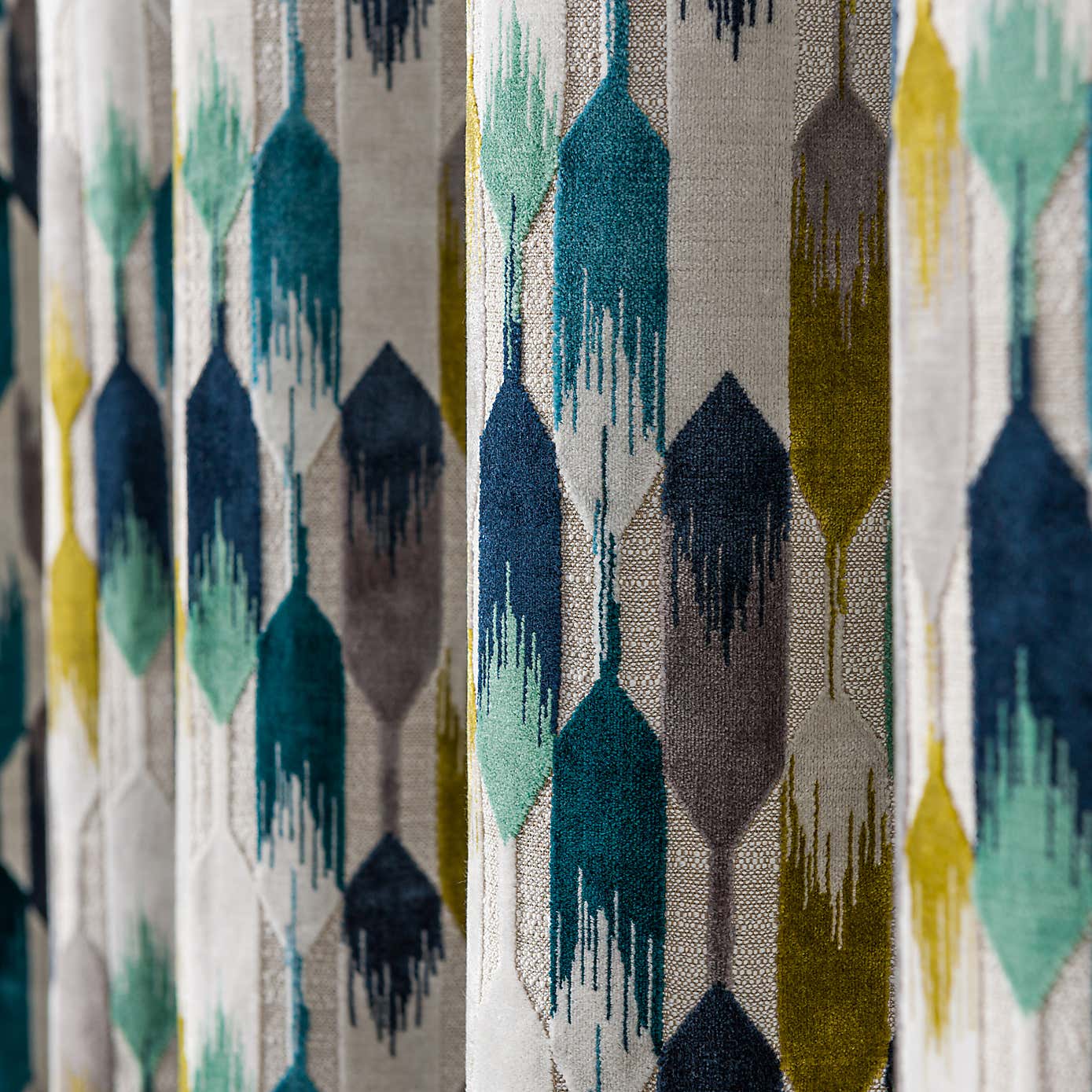 Kelso Cut Velvet Eyelet Curtains