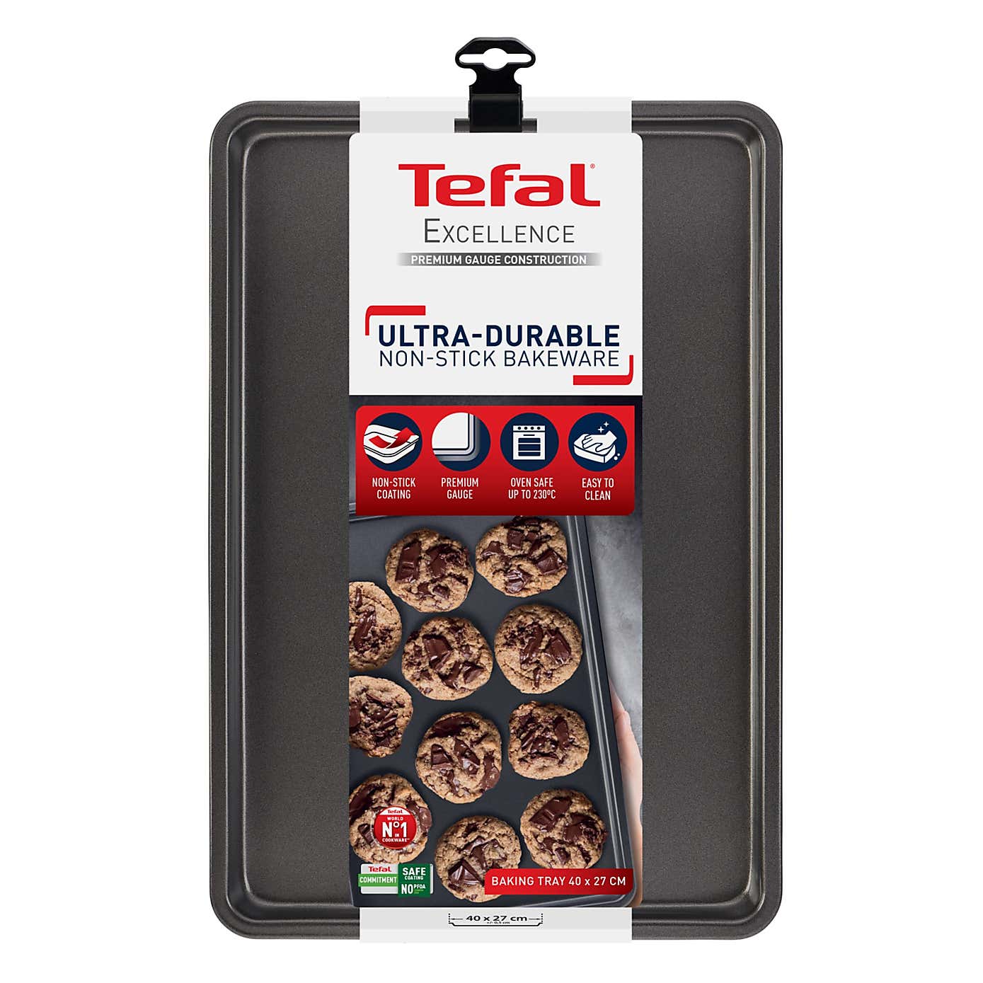 Tefal Excellence Aluminium Non-Stick Oven Tray, 40cm