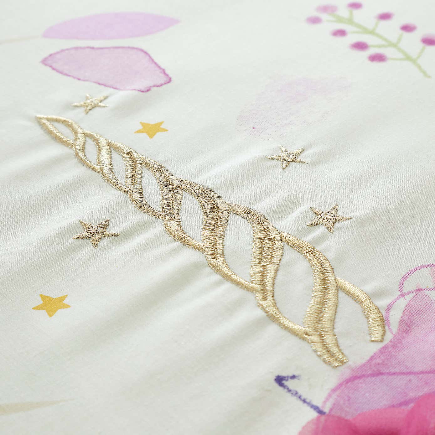 Embroidered Unicorn Duvet Cover & Pillowcase Set