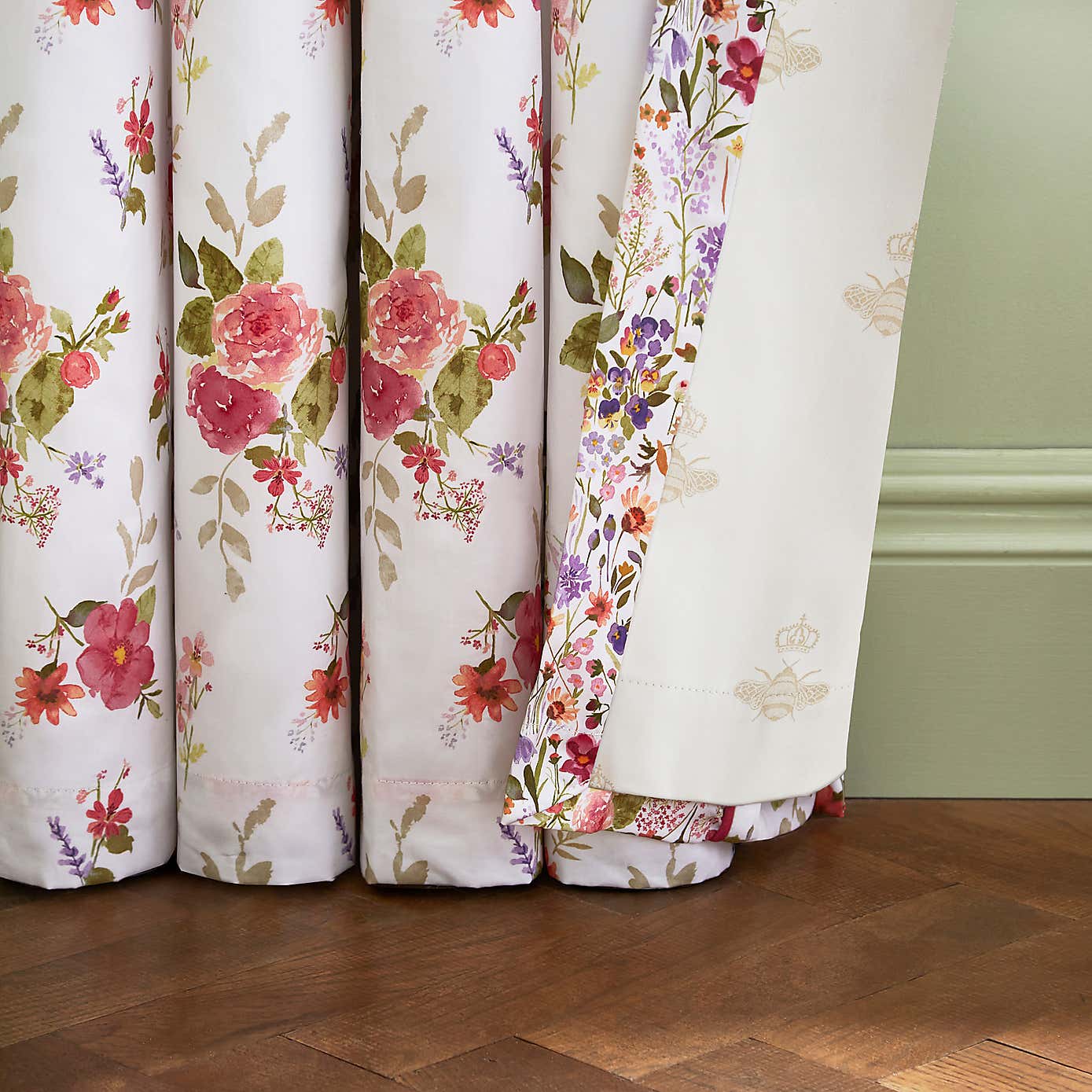 Dorma Modern Ditsy Blackout Pencil Pleat Curtains