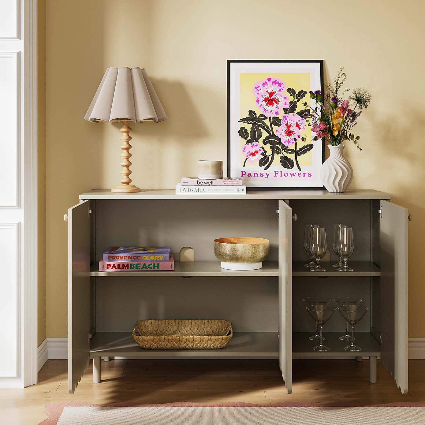 Scallop Wide Sideboard