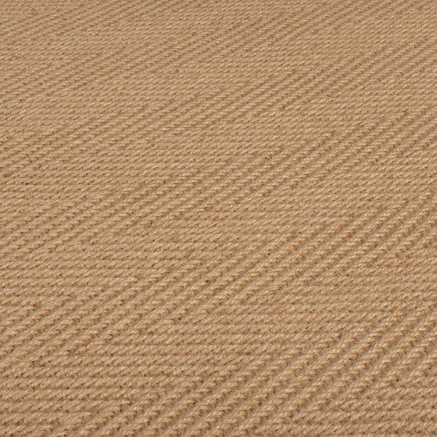 Herringbone Jute Border Stair Runner