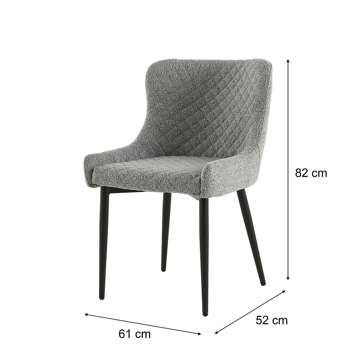 Indus Valley Camden 4-6 Seater Conical Extendable Dining Table With 6 Aura Dining Chairs