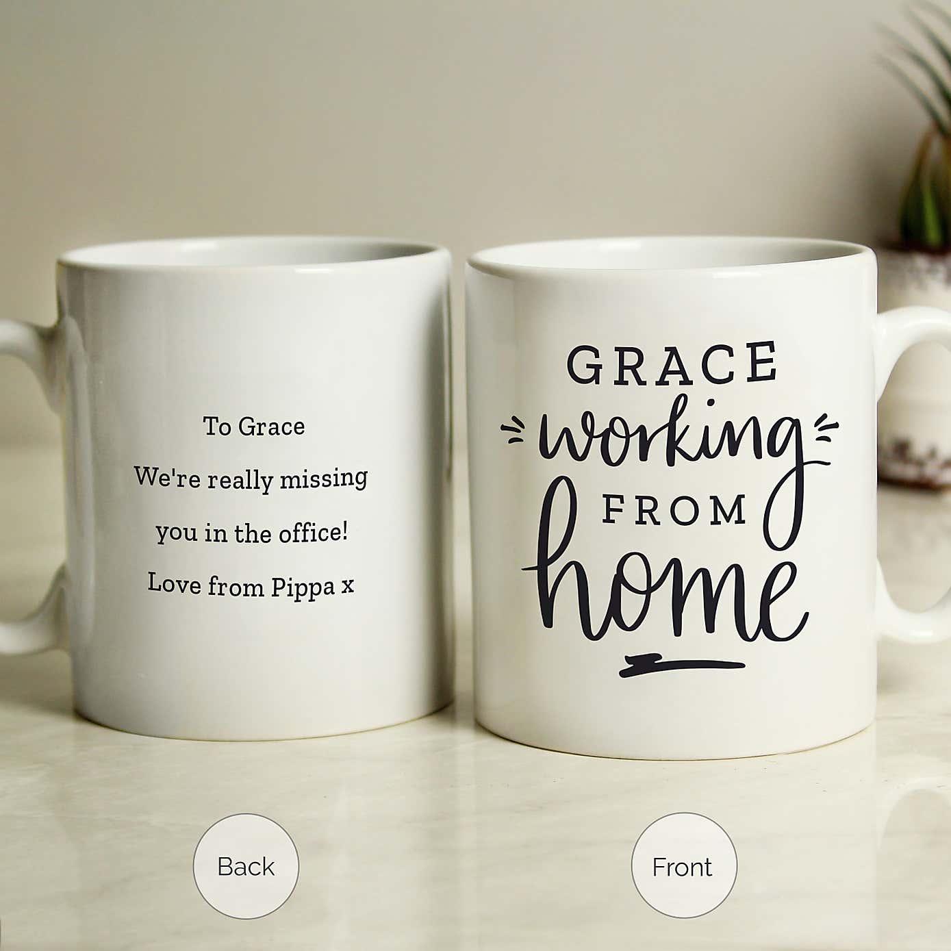Personalised Working From Home Mug