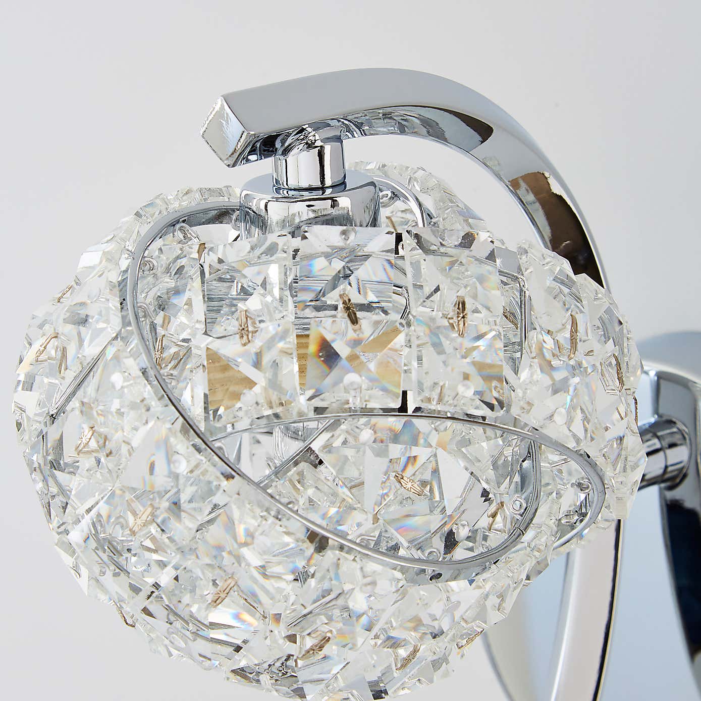 Cecilie Glass Wall Light Twin Pack