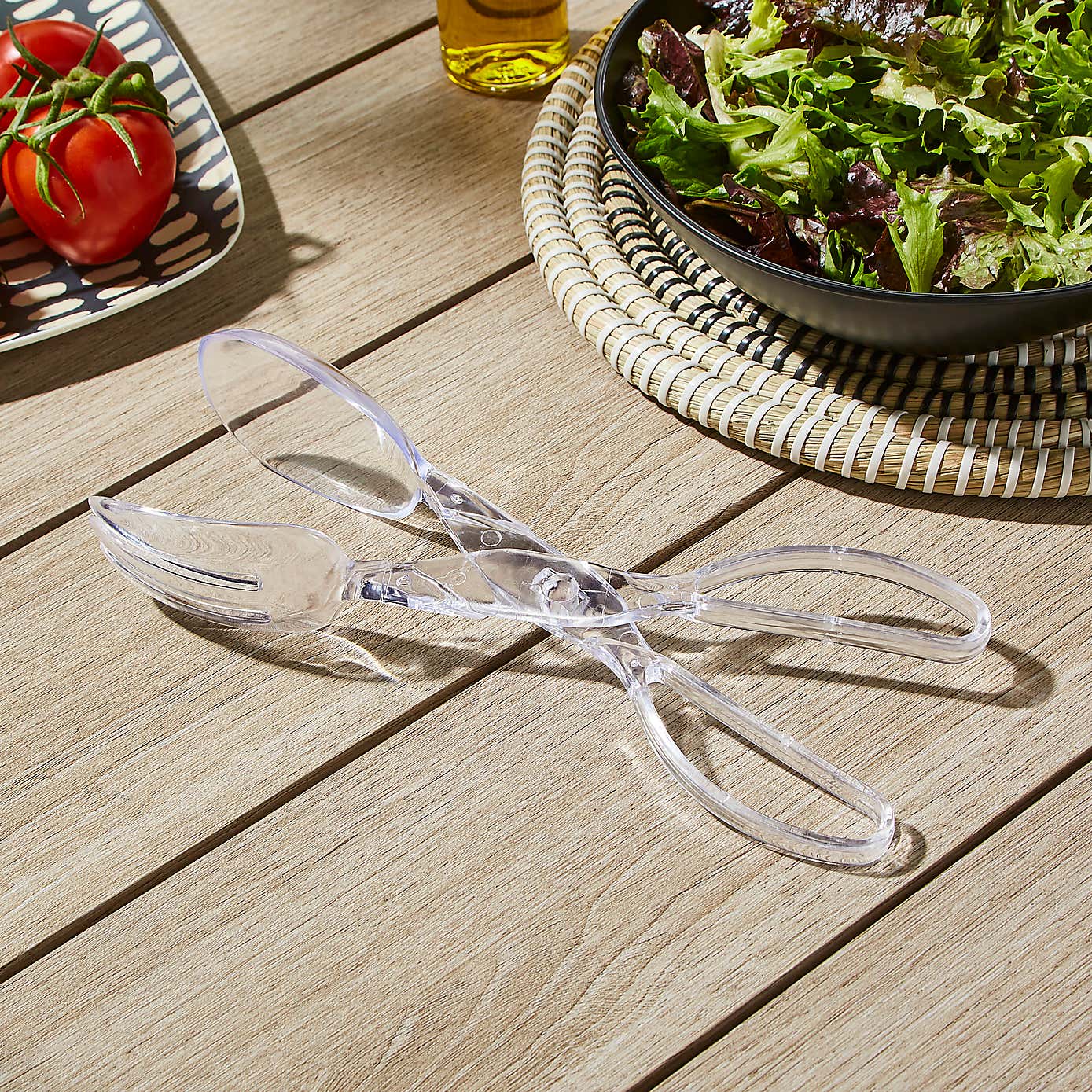 Clear Salad Tongs