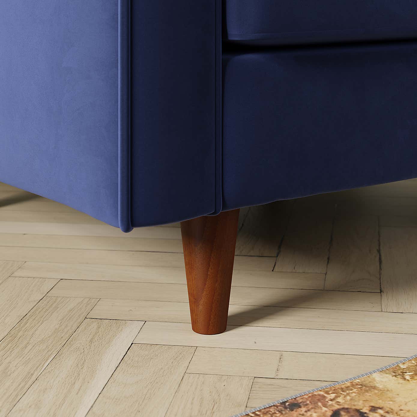 Zoe Plain Velvet Armchair