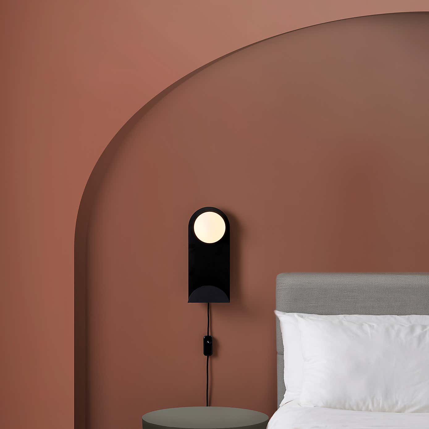 Elements Harton Shelved Wall Light