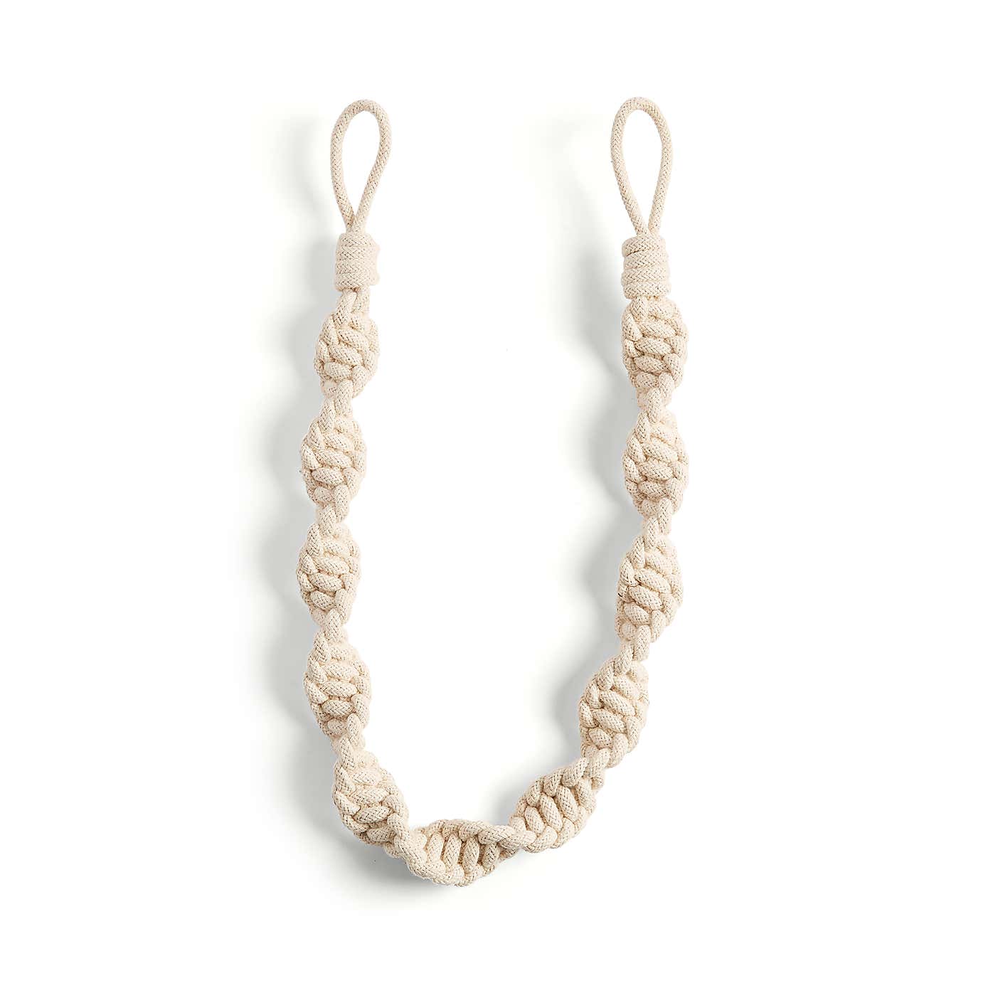 Macrame Twist Tieback