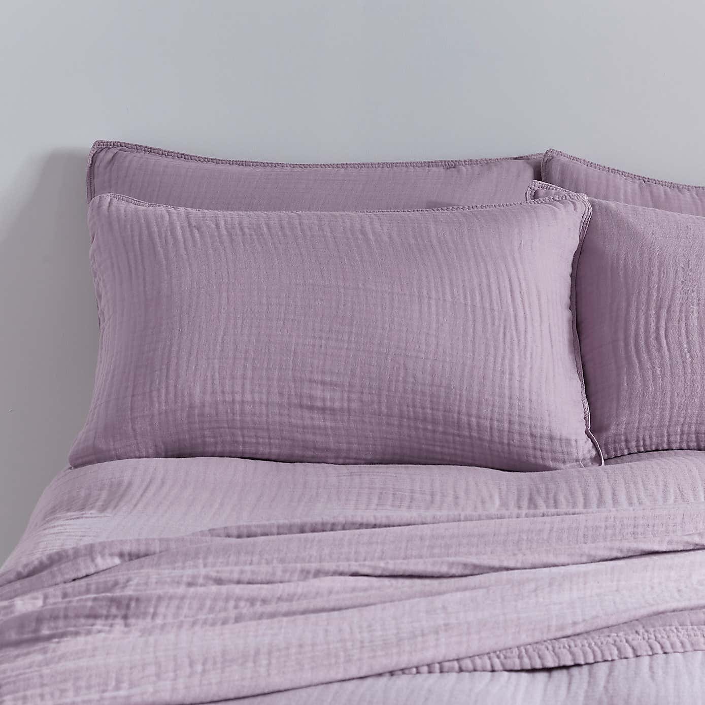 Cotton Muslin Standard Pillowcases