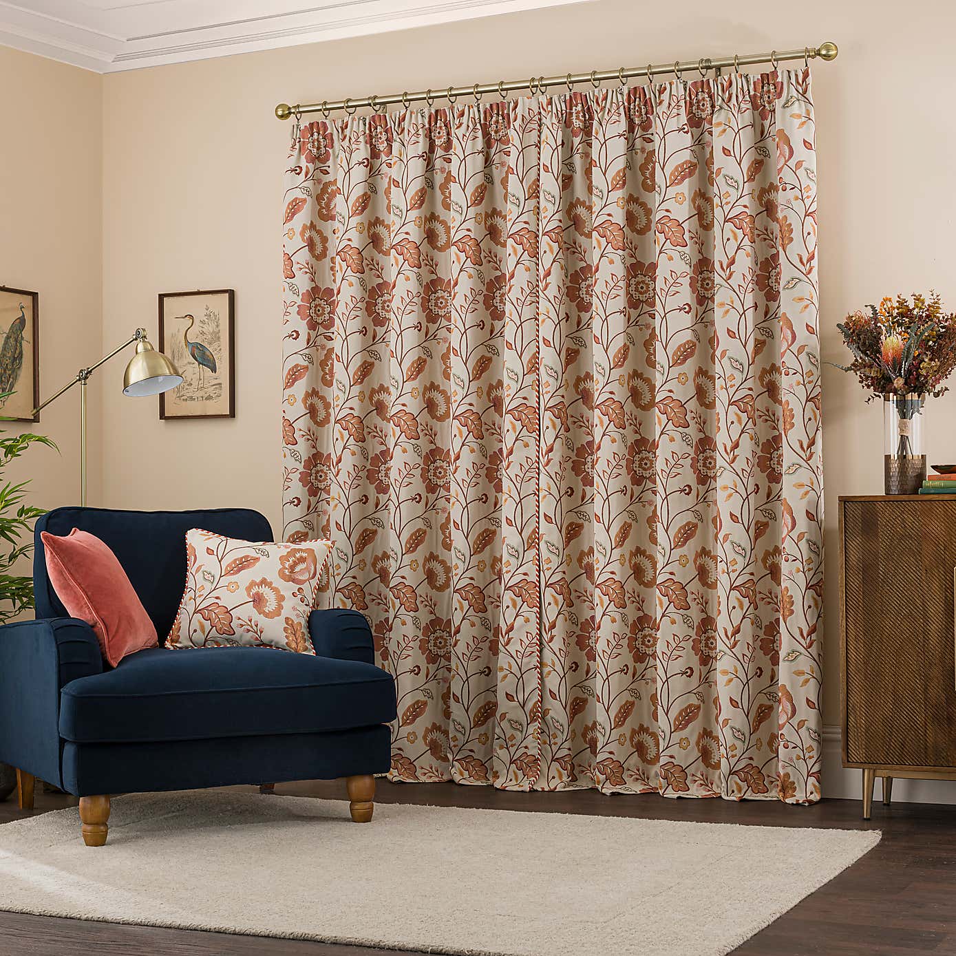 Lampasso Pencil Pleat Curtains
