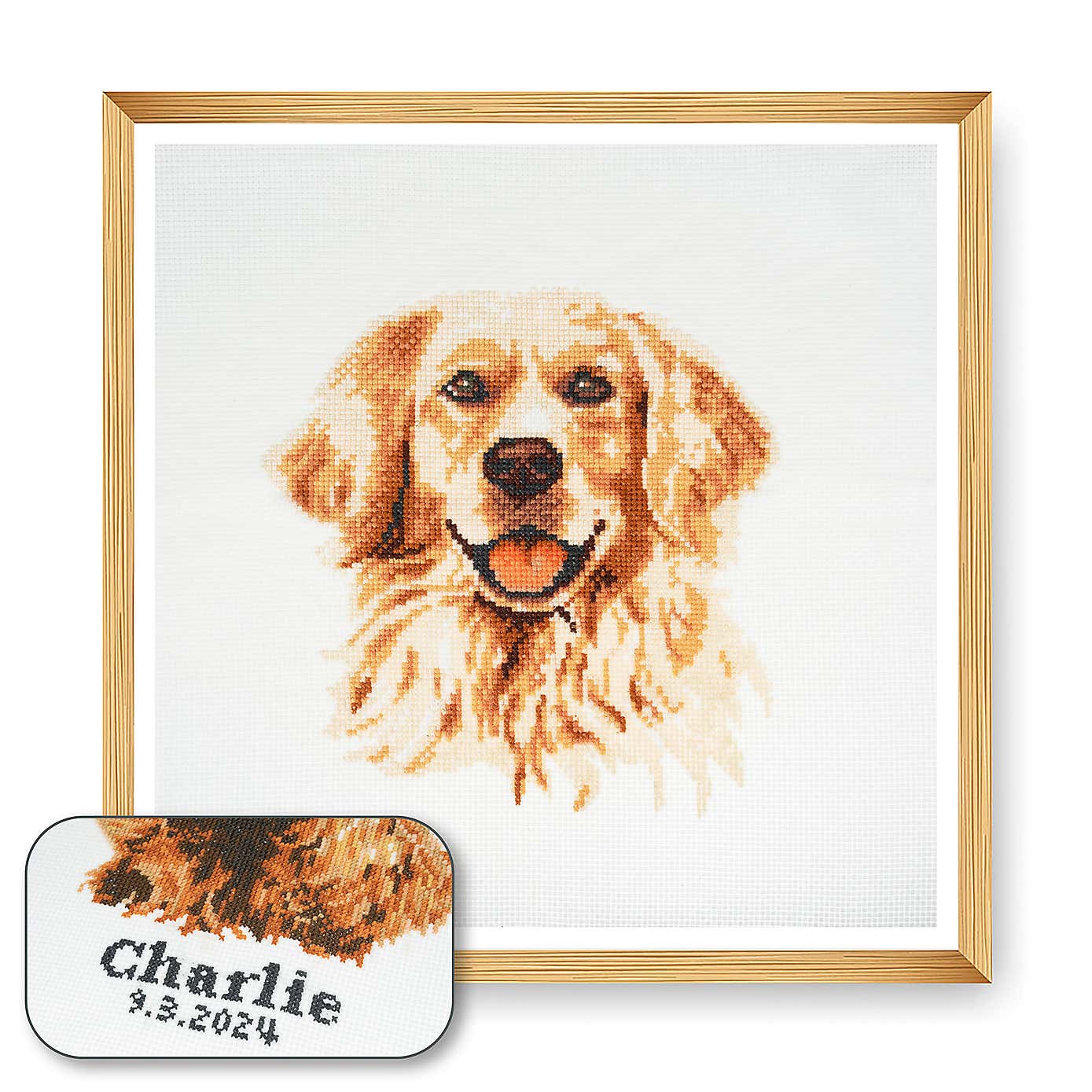 Cross Stitch Golden Retriever