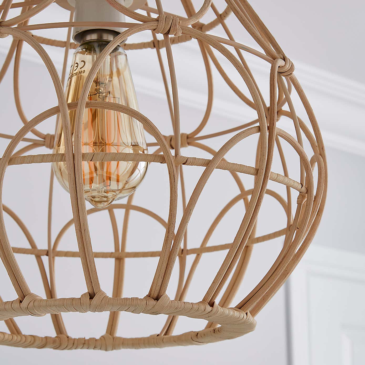 Decorative Cane Easy Fit Pendant Shade