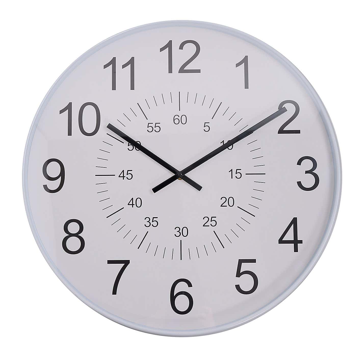 Hometime Hours & Seconds Wall Clock