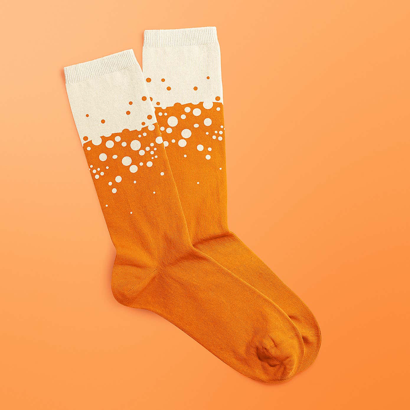 Luckies Hazy IPA Orange Craft Beer Socks