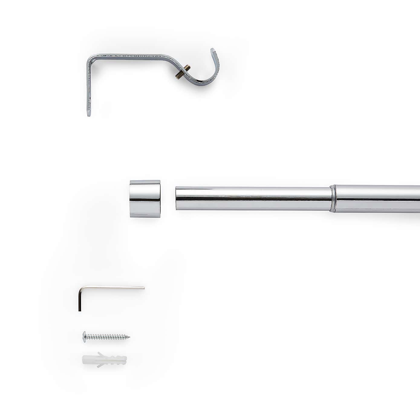 Stud Extendable Metal Curtain Pole