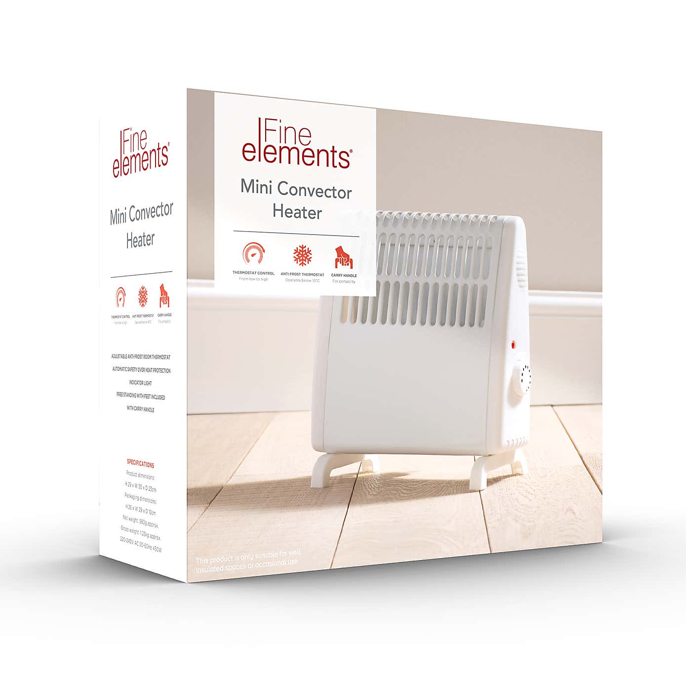 500W Mini Convector Heater