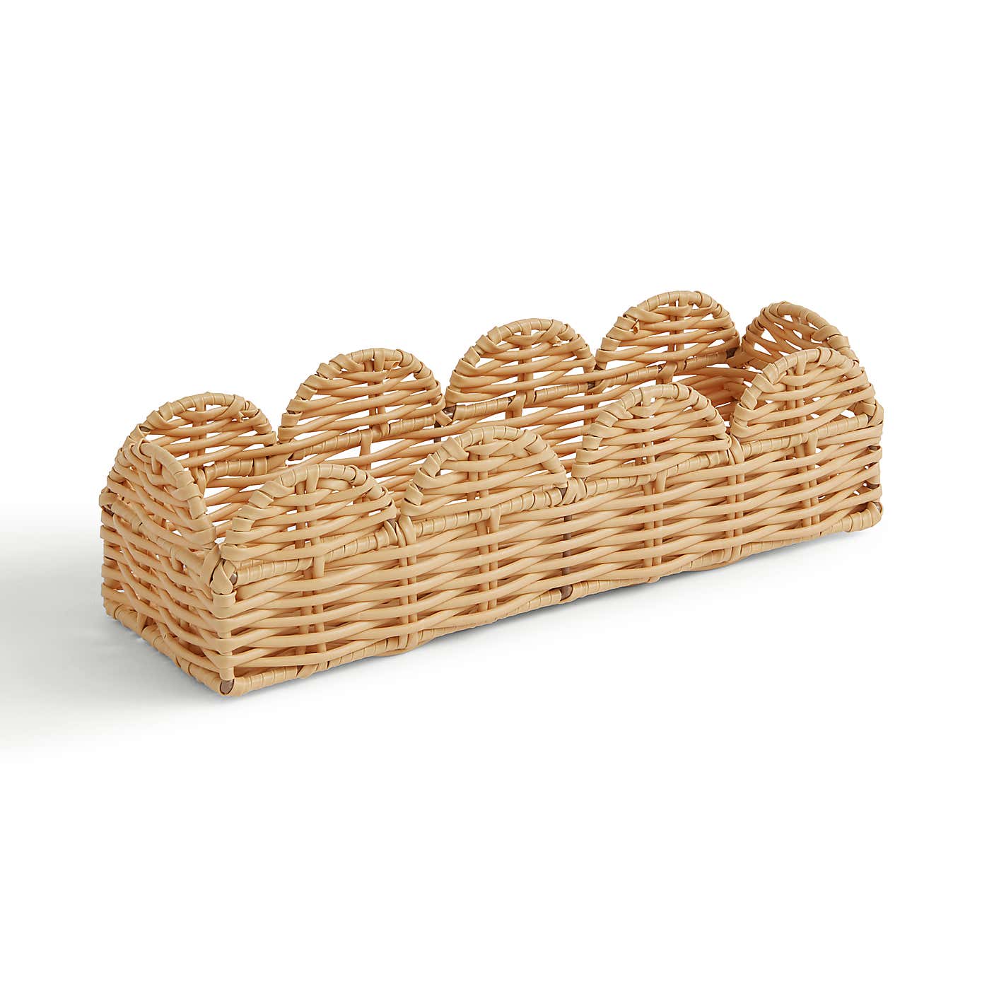 Heart and Soul Scallop Slim Basket Tray