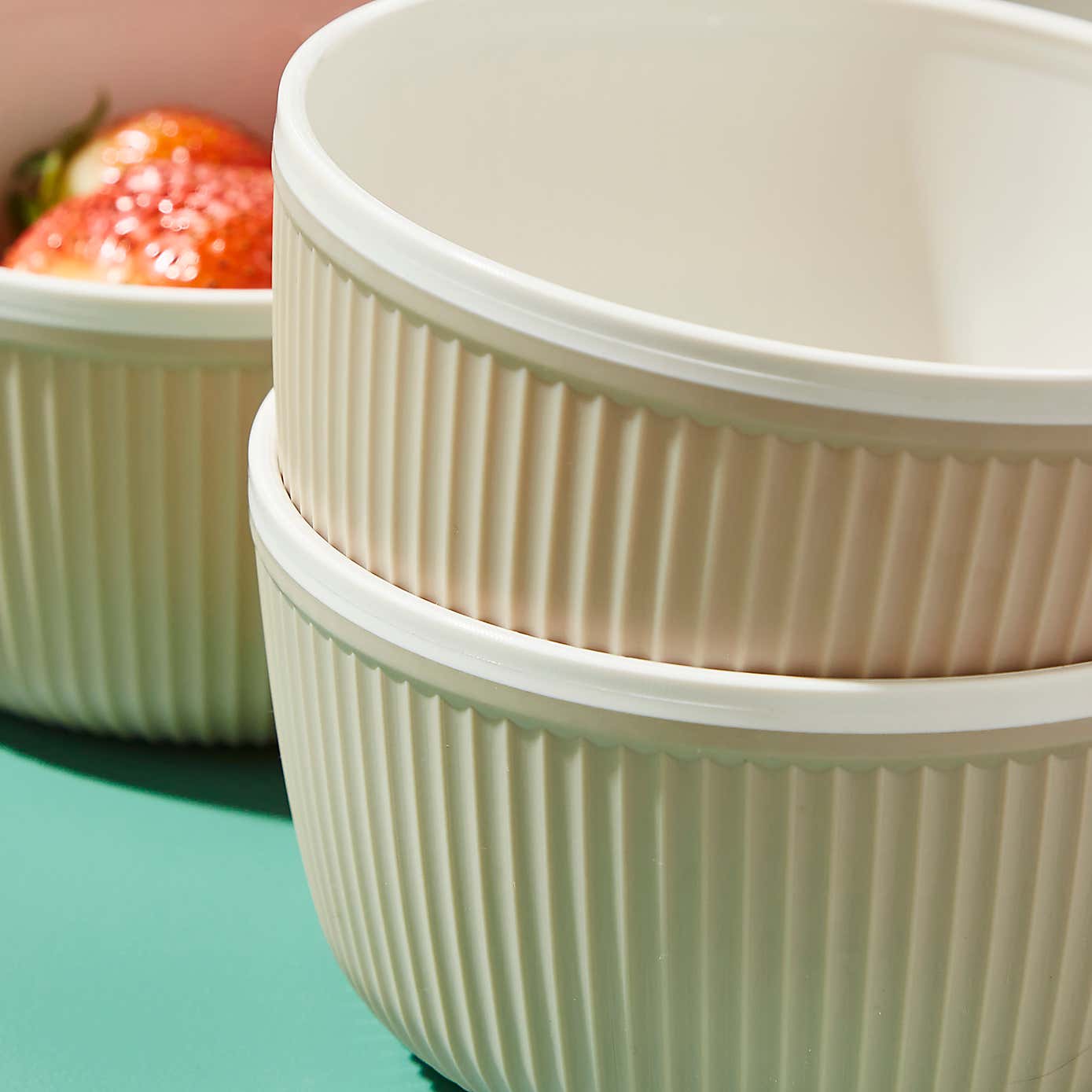 Elements Set of 4 Taupe Picnic Bowls