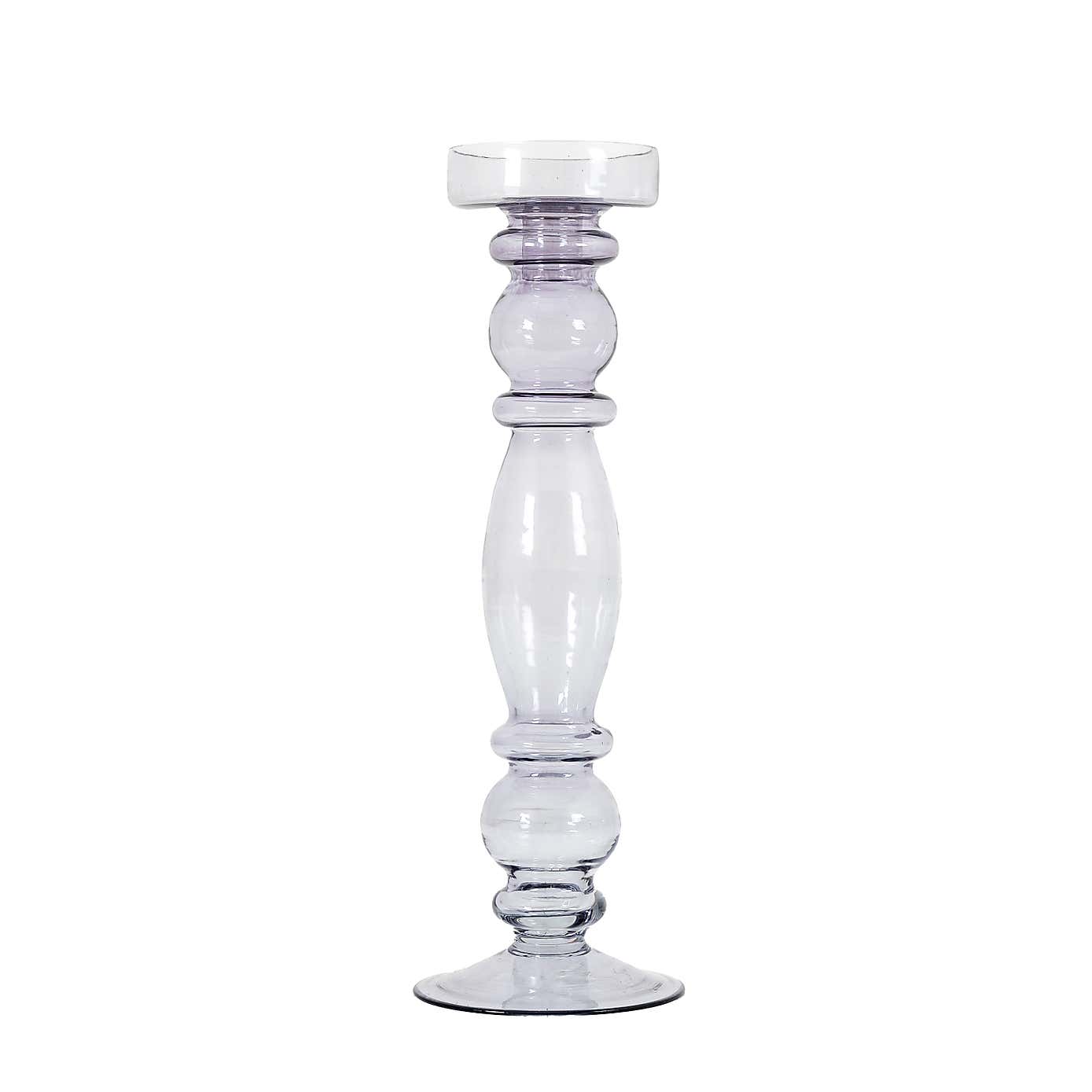 Ord Glass 38cm Candlestick Holder