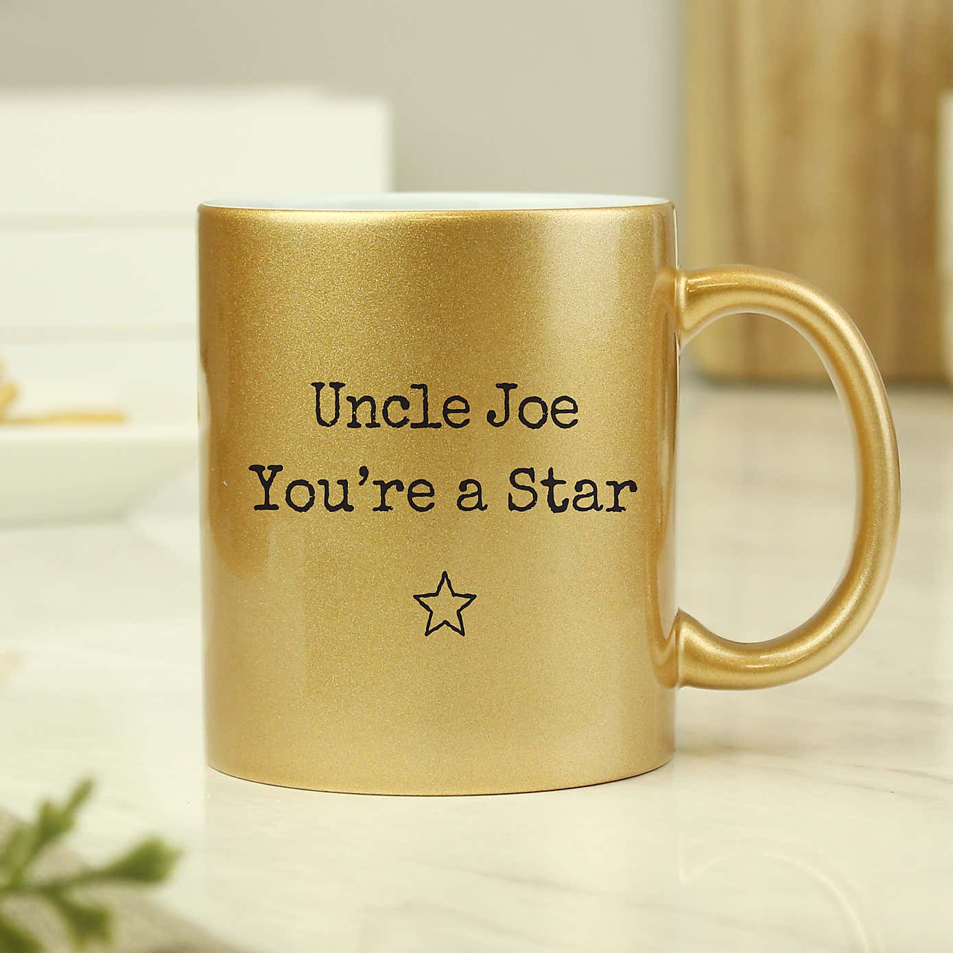 Personalised Gold Mug