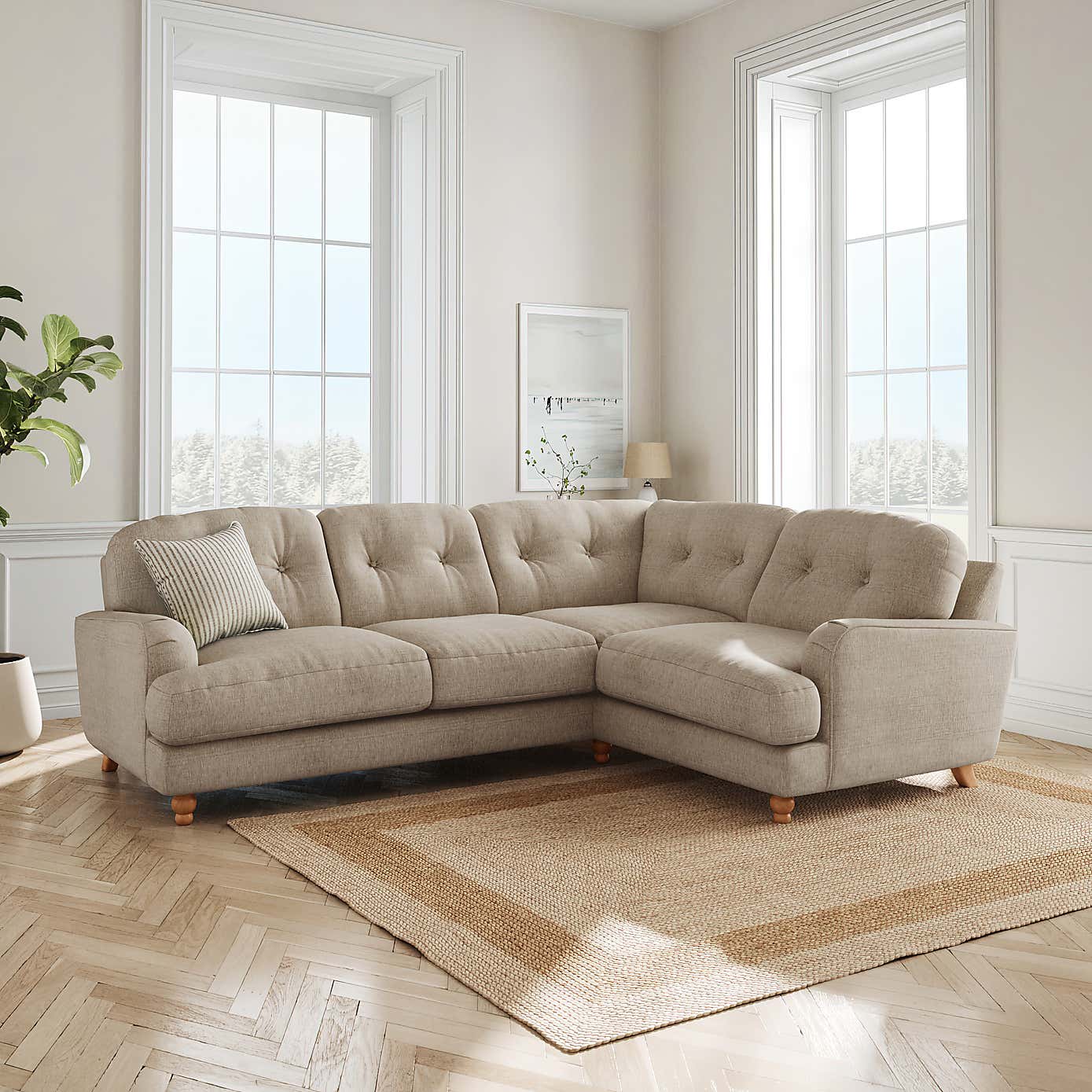 Slub Faux Linen Fabric Sample