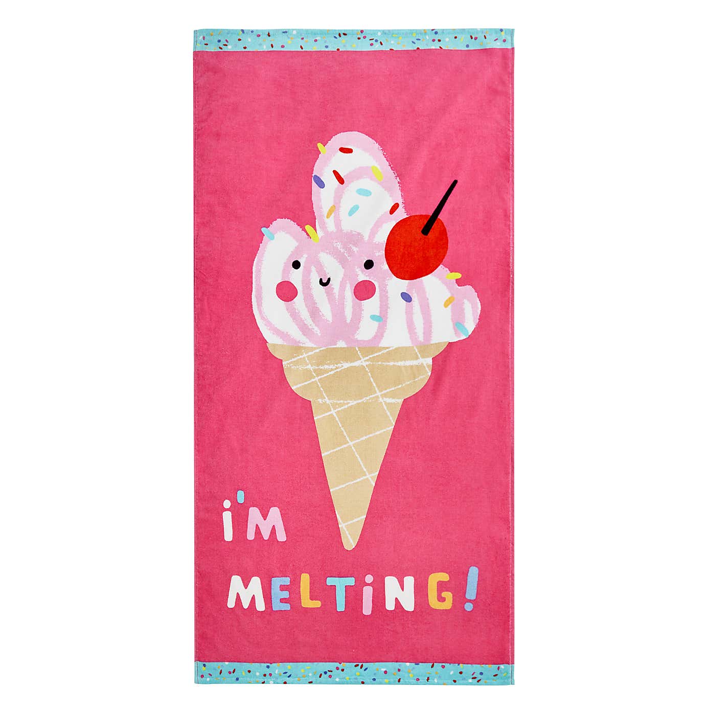 Catherine Lansfield Ice Cream Beach Towel