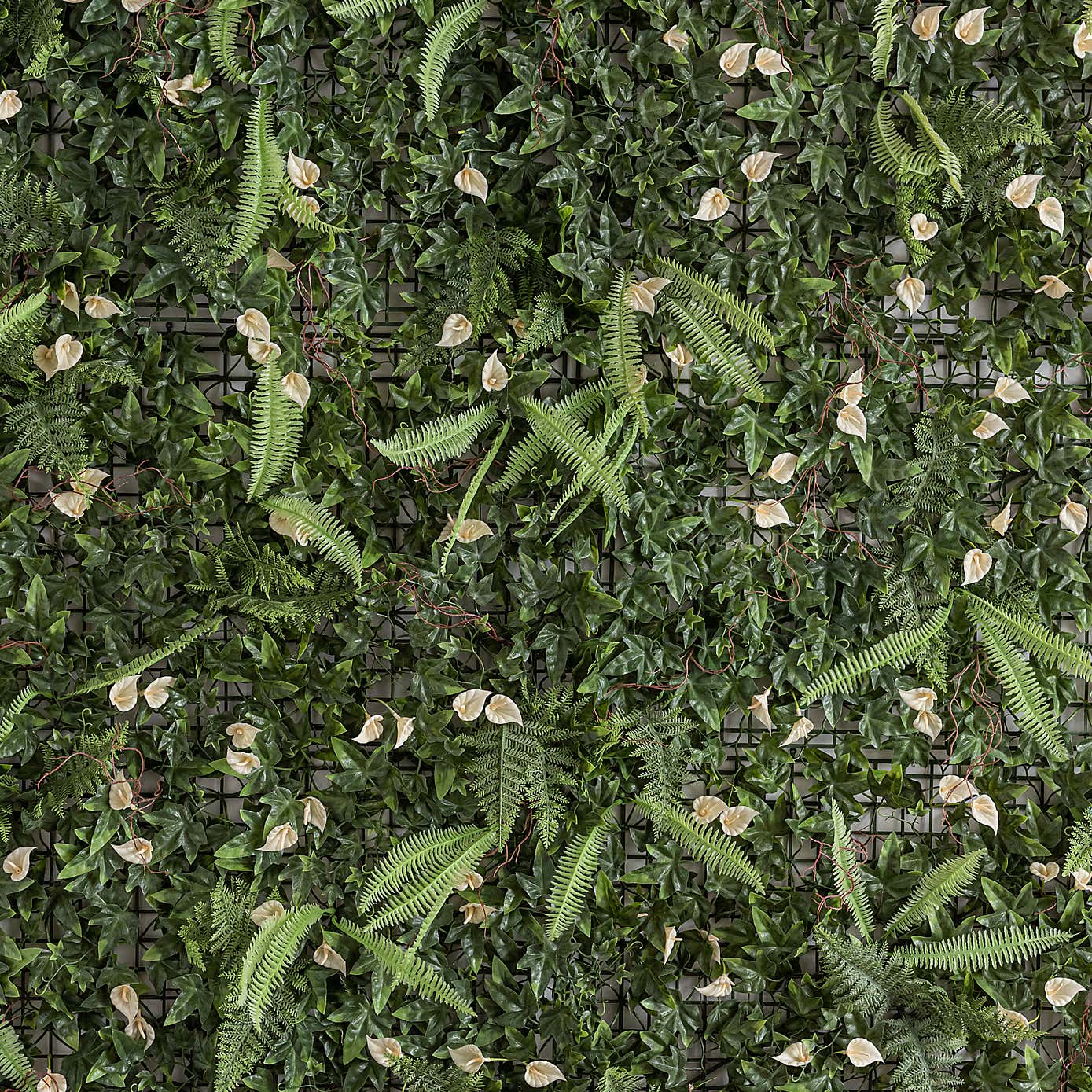 Artificial Lily and Mixed Foliage Wall Panel