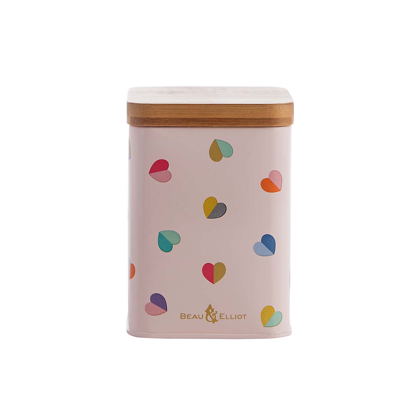 Mini Confetti Storage Tin with Bamboo Lid