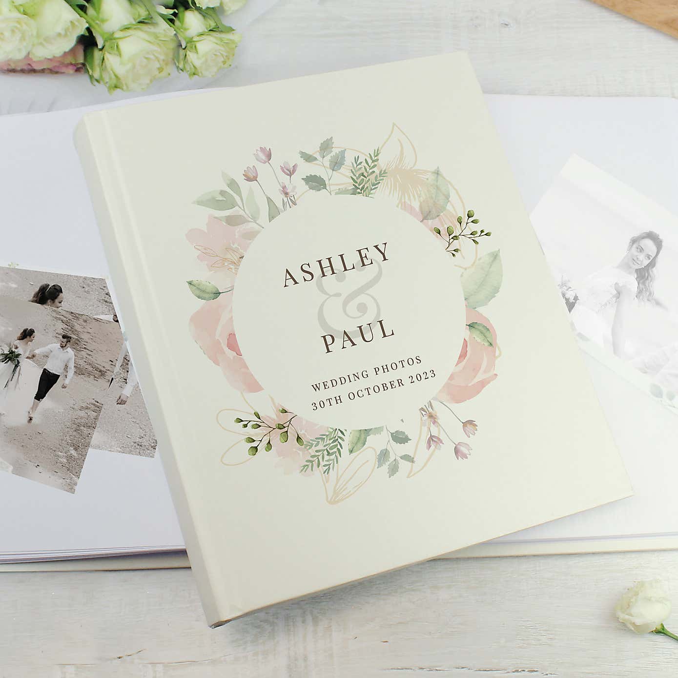 Personalised Floral Traditional Photo Album