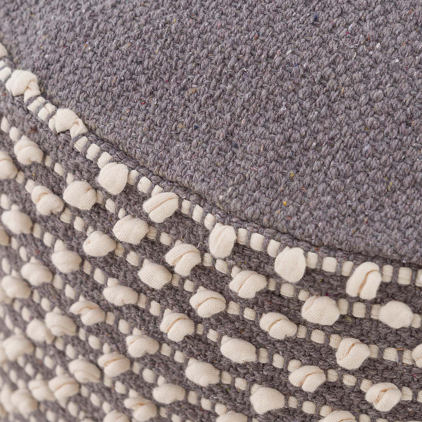 Jersey Bobble Round Pouffe