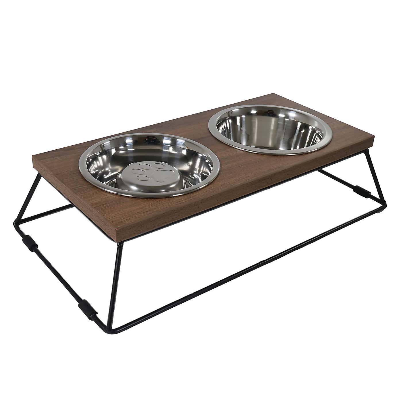 Rosewood Slow Feeder Double Diner Pet Bowls