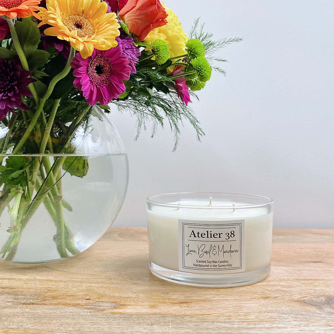 Atelier 38 Lime Basil & Mandarin Large Multi Wick Candle