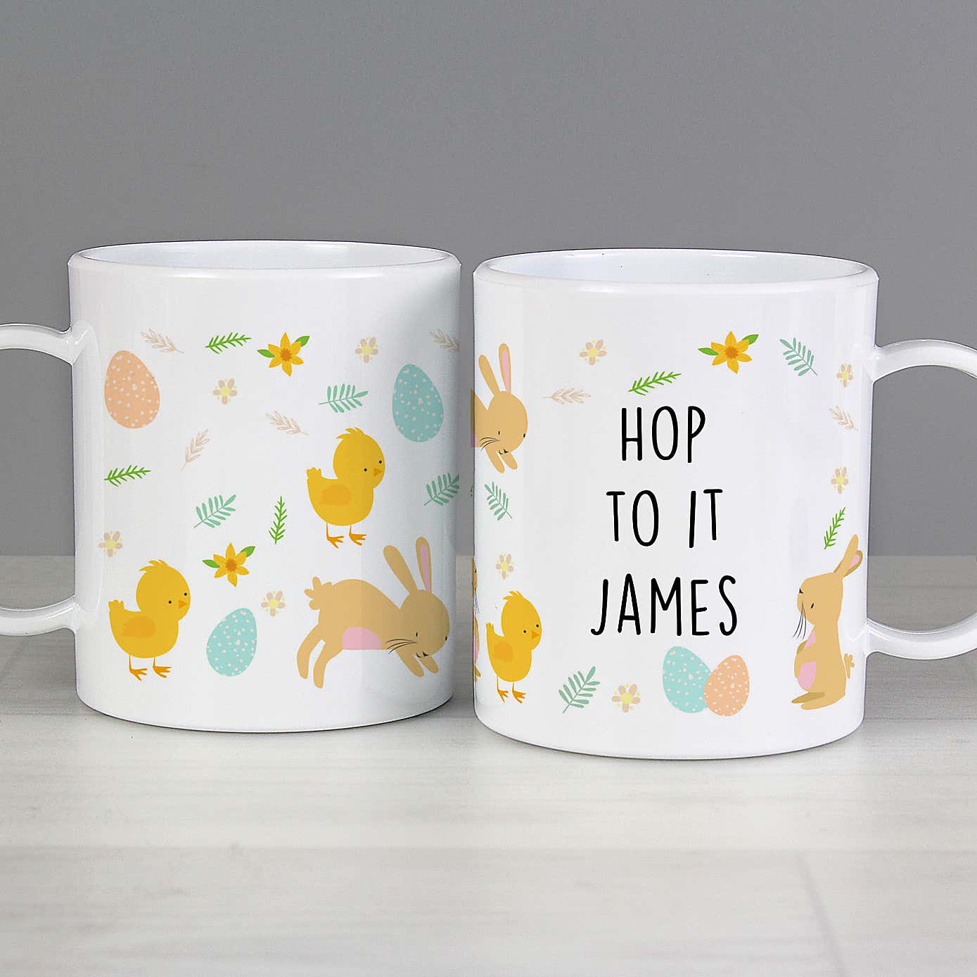 Personalised Easter Bunny Plastic Mug