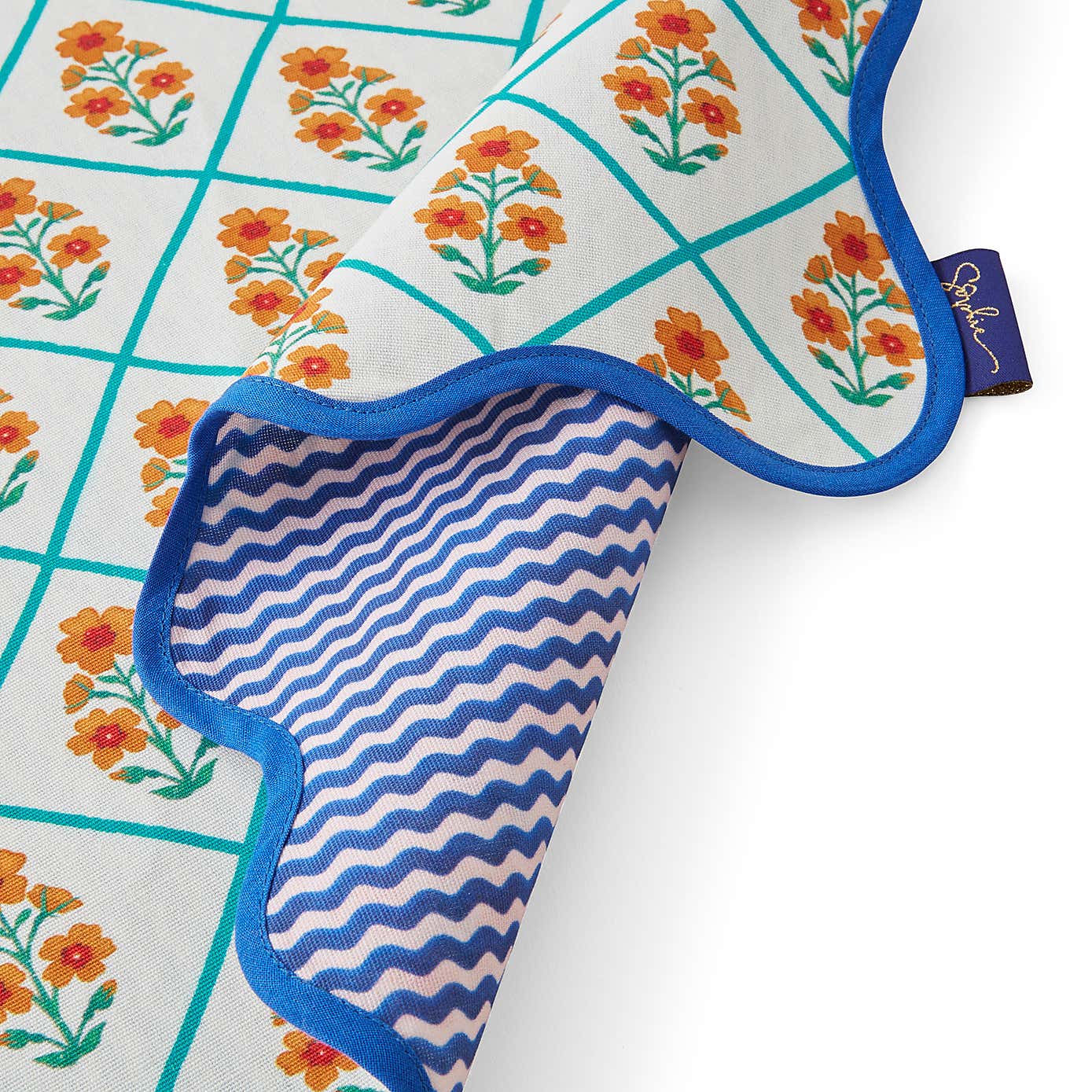 Sophie Robinson Set of 2 Block Print Placemats