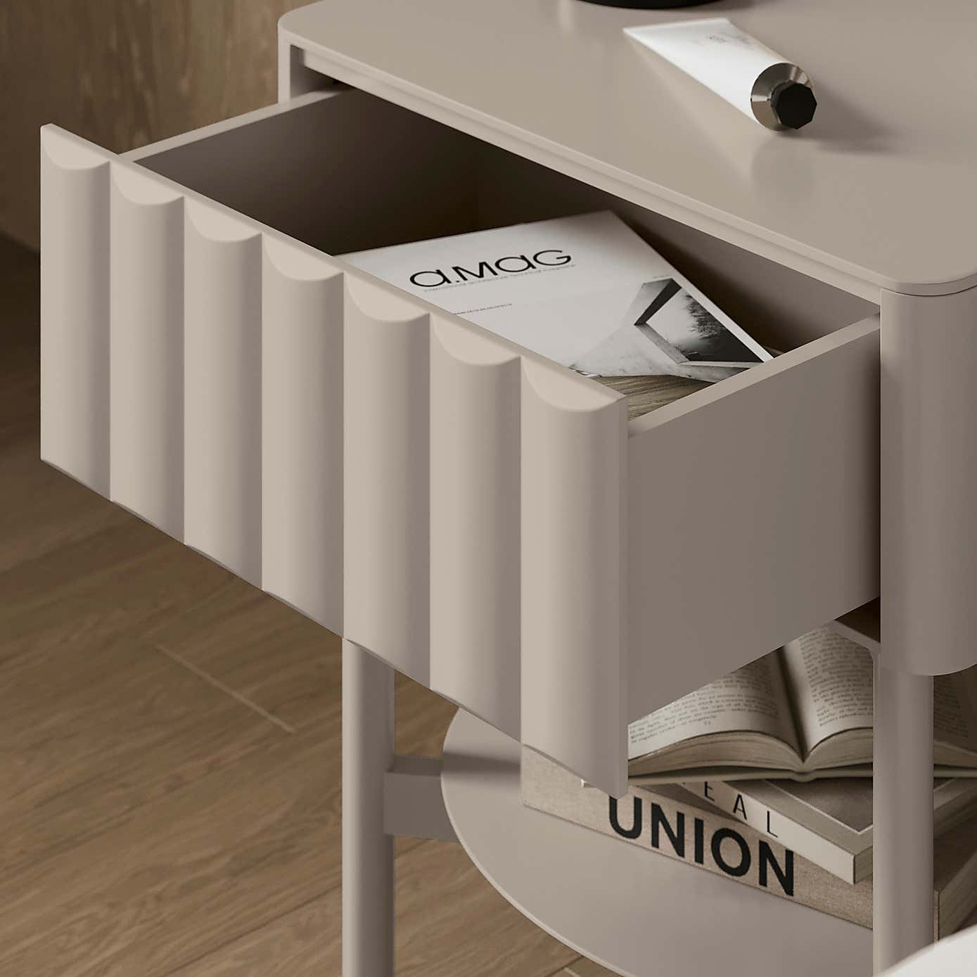 Alita 1 Drawer Bedside Table